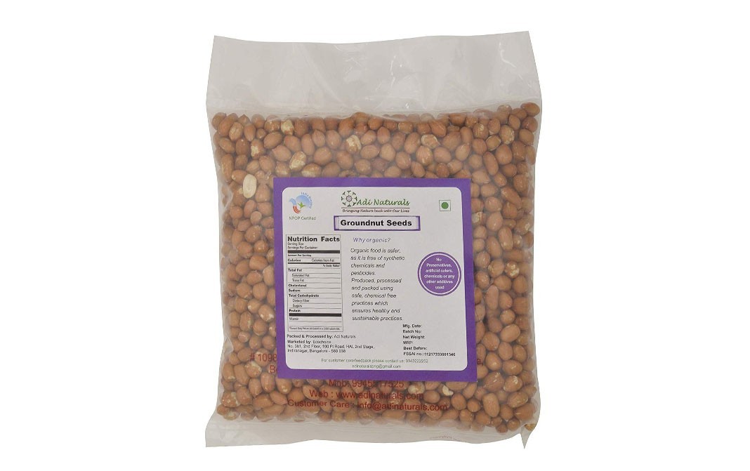 Adi Naturals Groundnut Seeds    Pack  500 grams